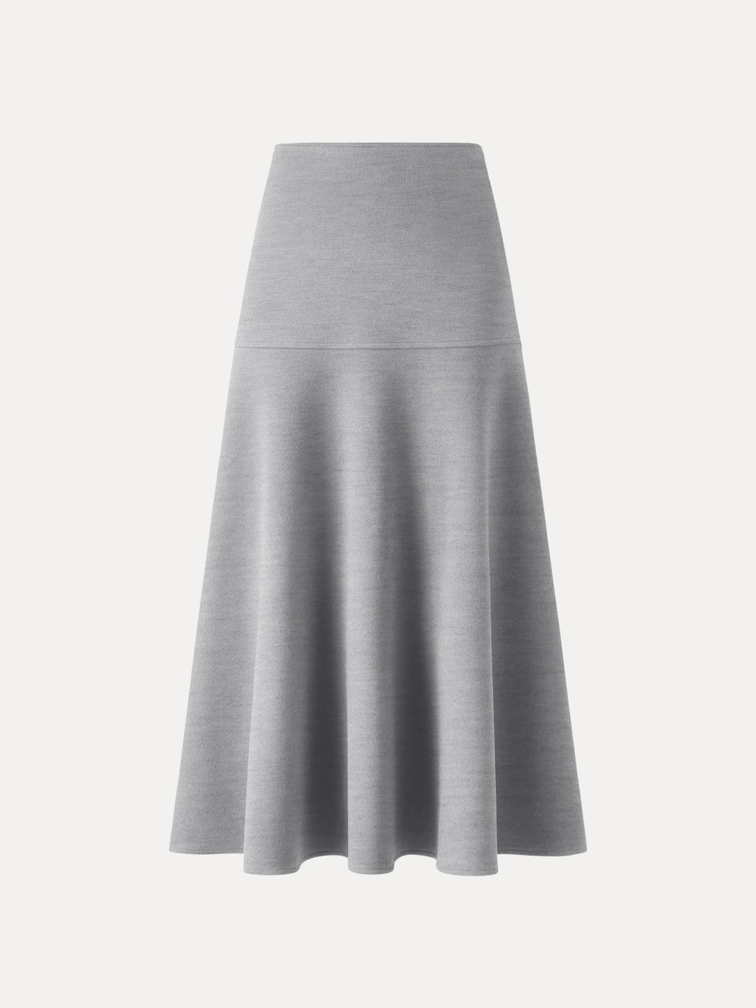 FuzzLuxe Flared Maxi Skirt Regular Heather Grey