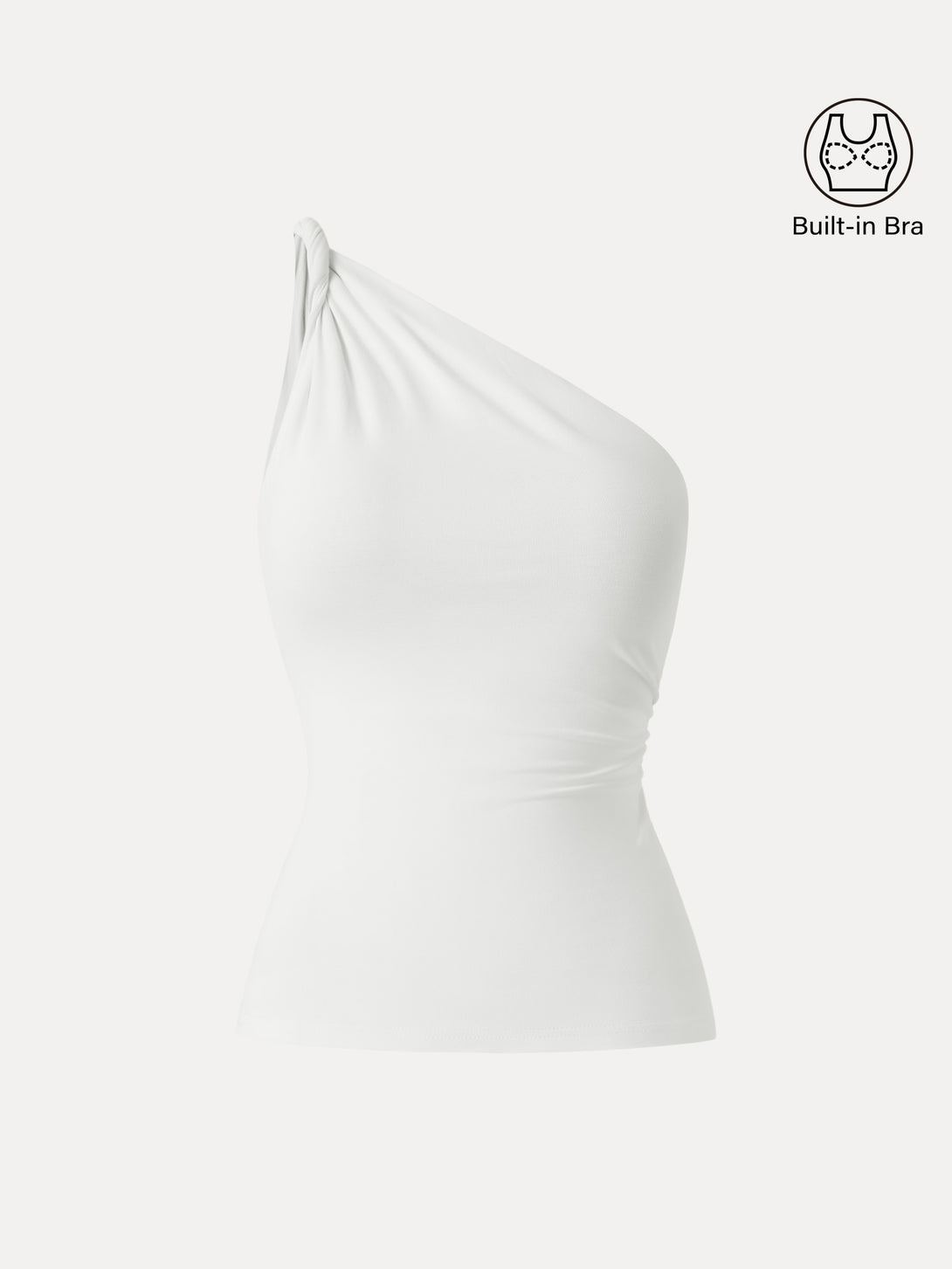 One Shoulder Twisted Brami Tank