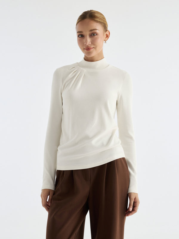 OGLmove LiteWarm Mock Neck Tucked Built-In Bra 3.0 Top