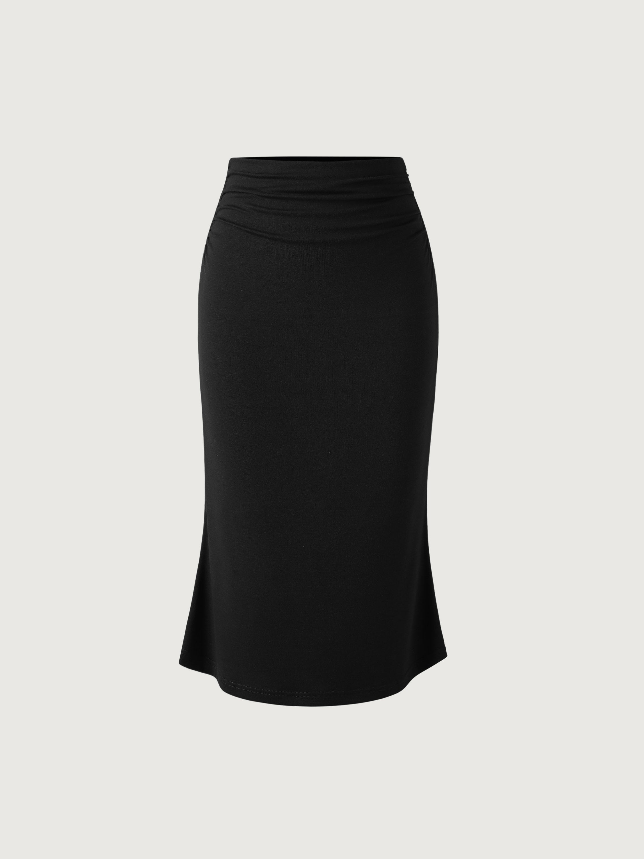 Ogl Eco-SkinKiss® Ruched Side Mermaid Midi Skirt