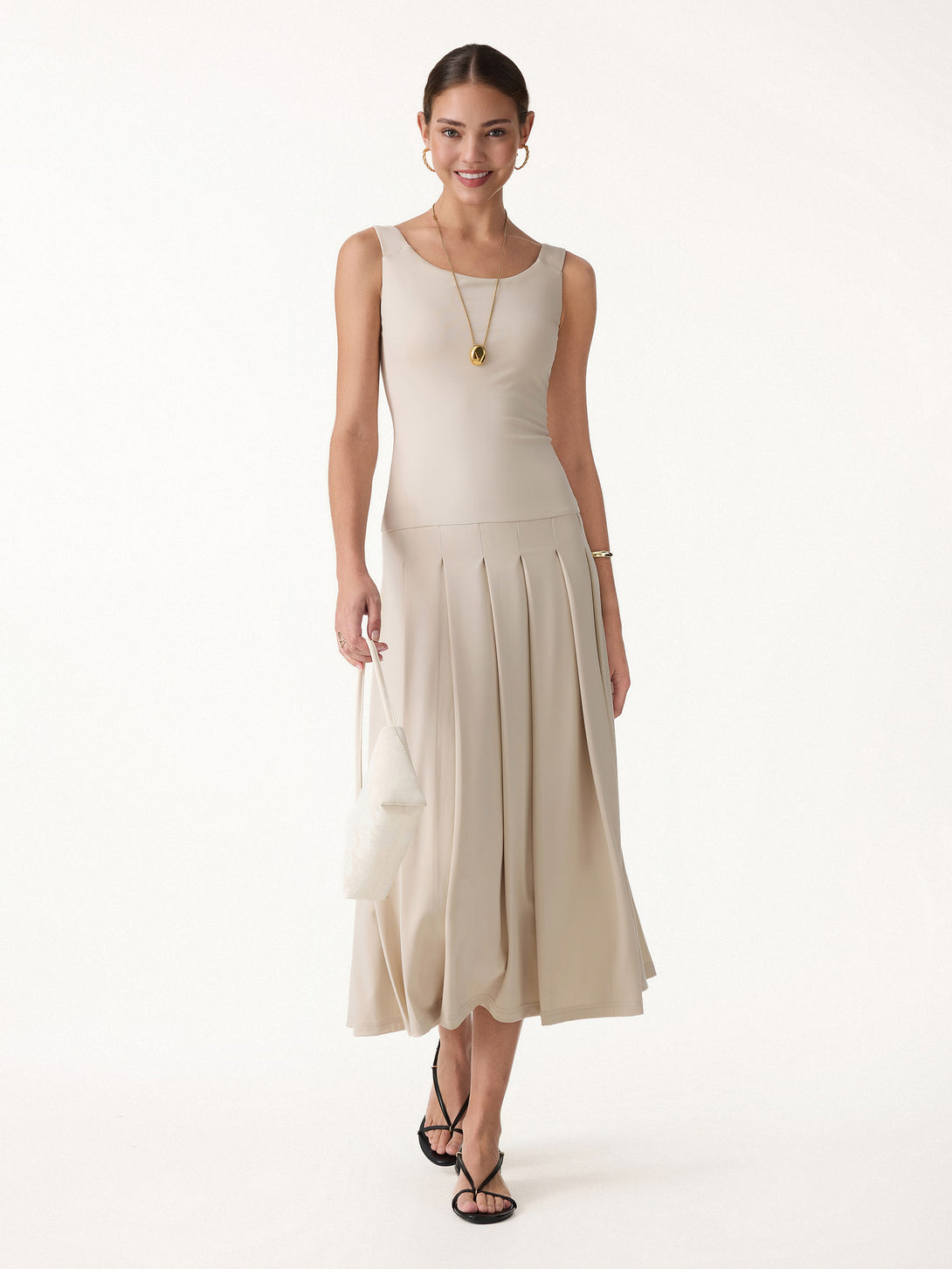 OGL CoolTouch Multi-Wear Pleated Midi Bra Dress – OGLmove