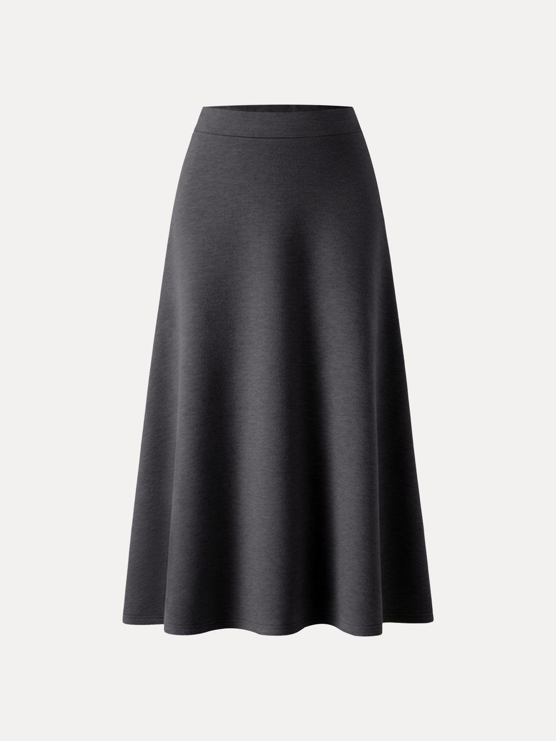 FuzzLuxe Essential Midi A-line Circle Skirt Deep Grey XS
