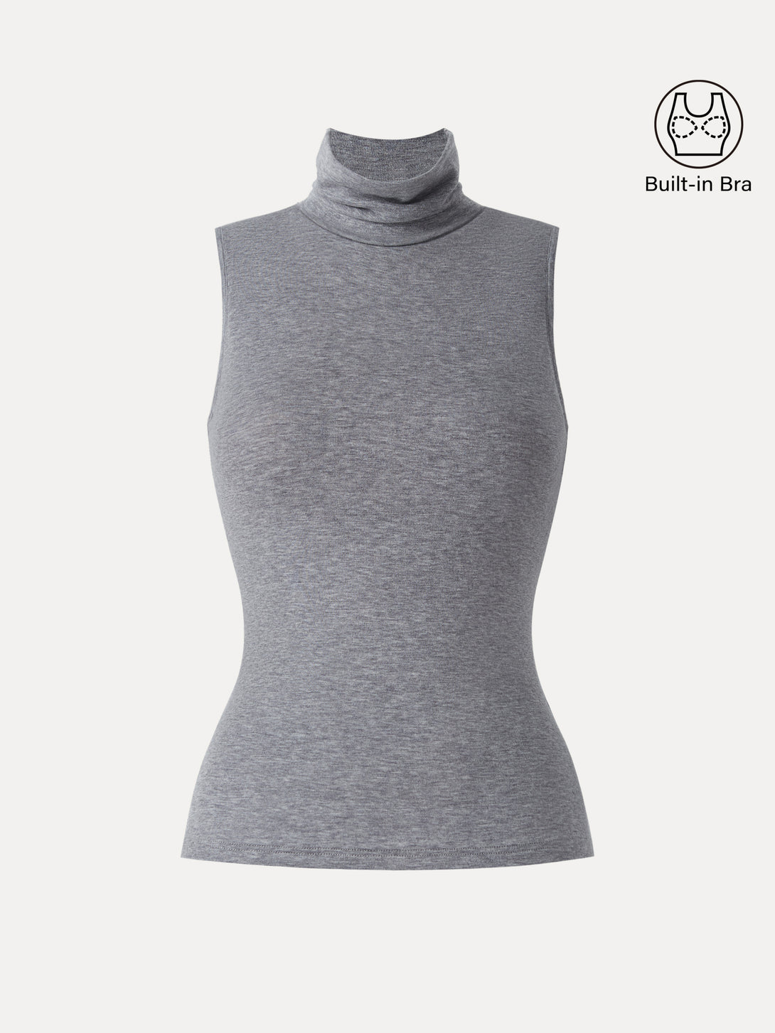 Lyocell Cashmere Sleeveless Turtleneck Brami
