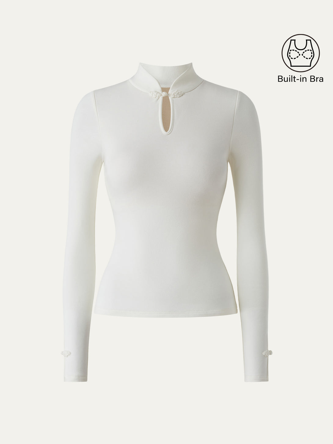 Mandarin Collar Frog Button Brami Top Limited Edition