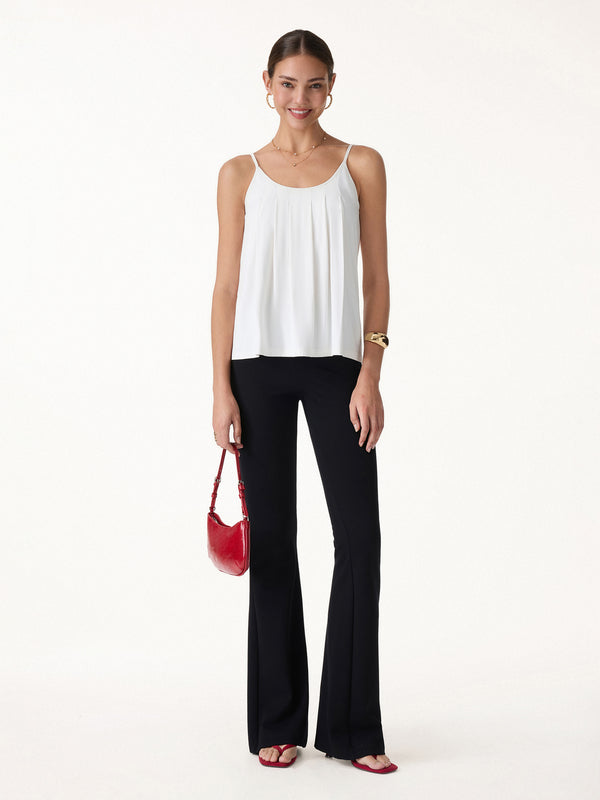 OGLmove 2Pcs Set U-Neck Bra Tank & Cropped Pants with Pockets