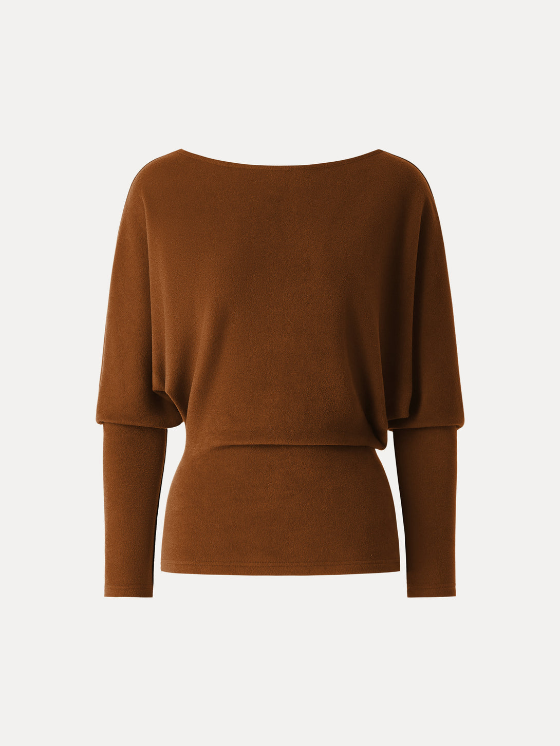 MaxWarm Boatneck Top with Close-Fit Hem Rust XS