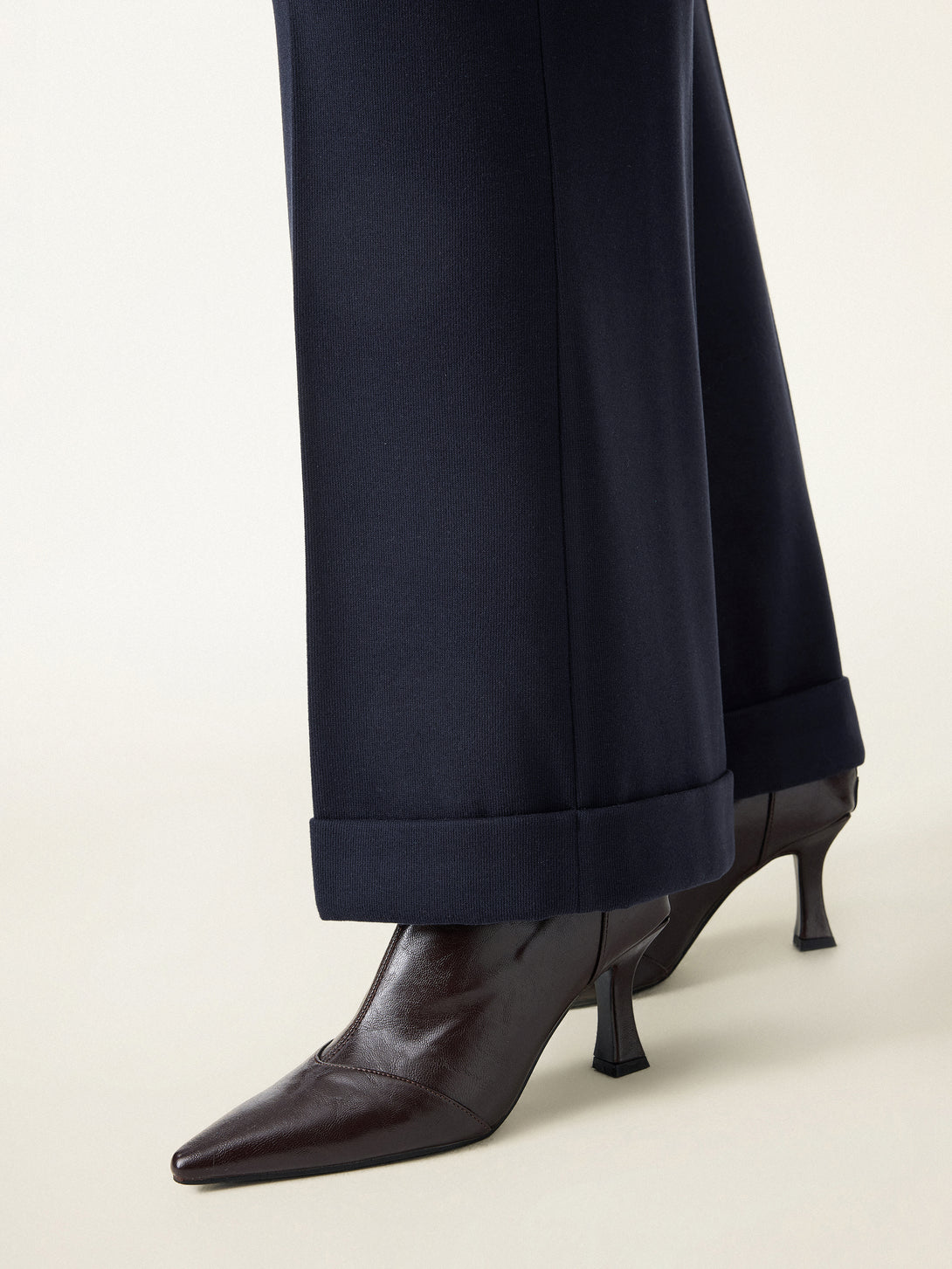 Cozy Warm High Rise Kickout Pull-on Pants with Pockets