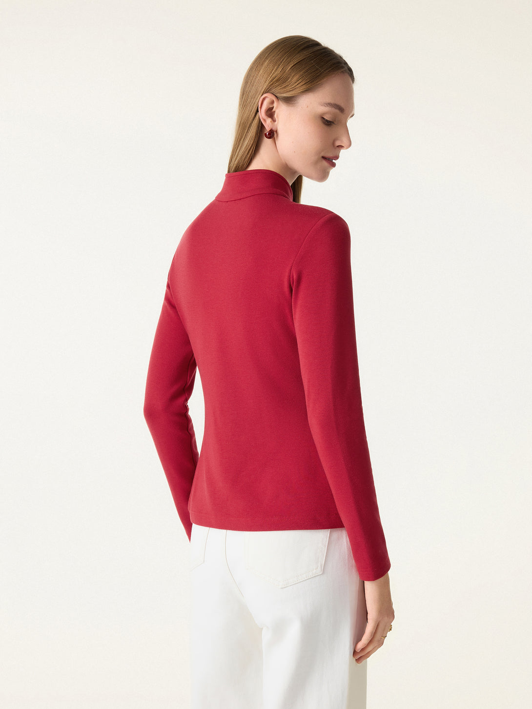 Mandarin Collar Long Sleeve Brami with Frog Buttons