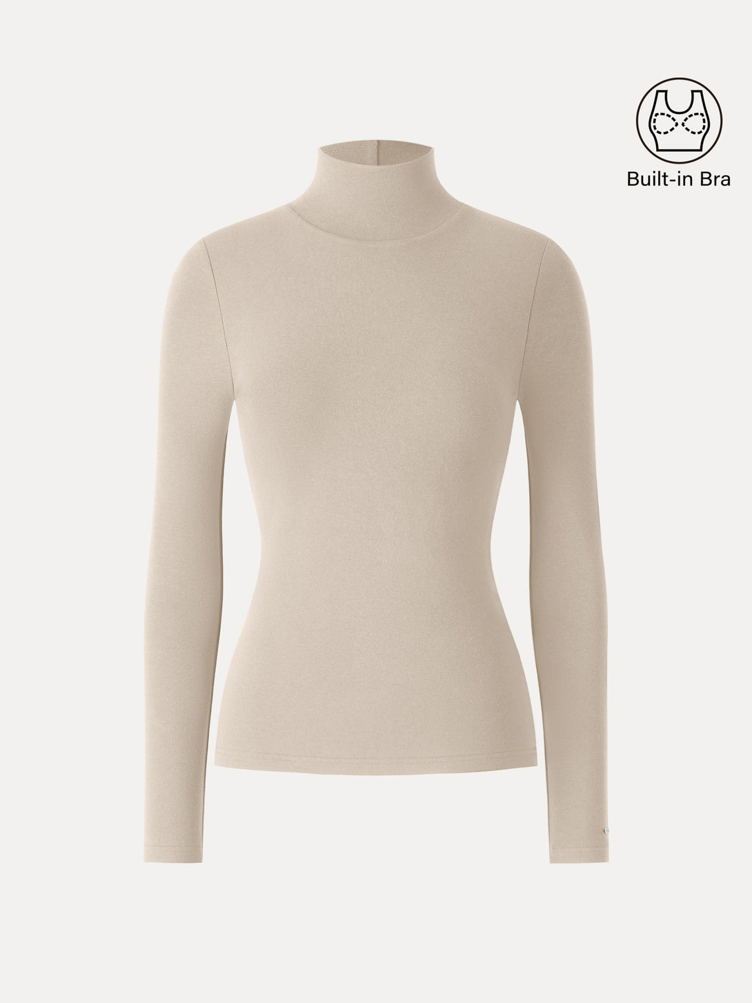 ProWarm Turtleneck Long Sleeve Brami Natural Calico XS