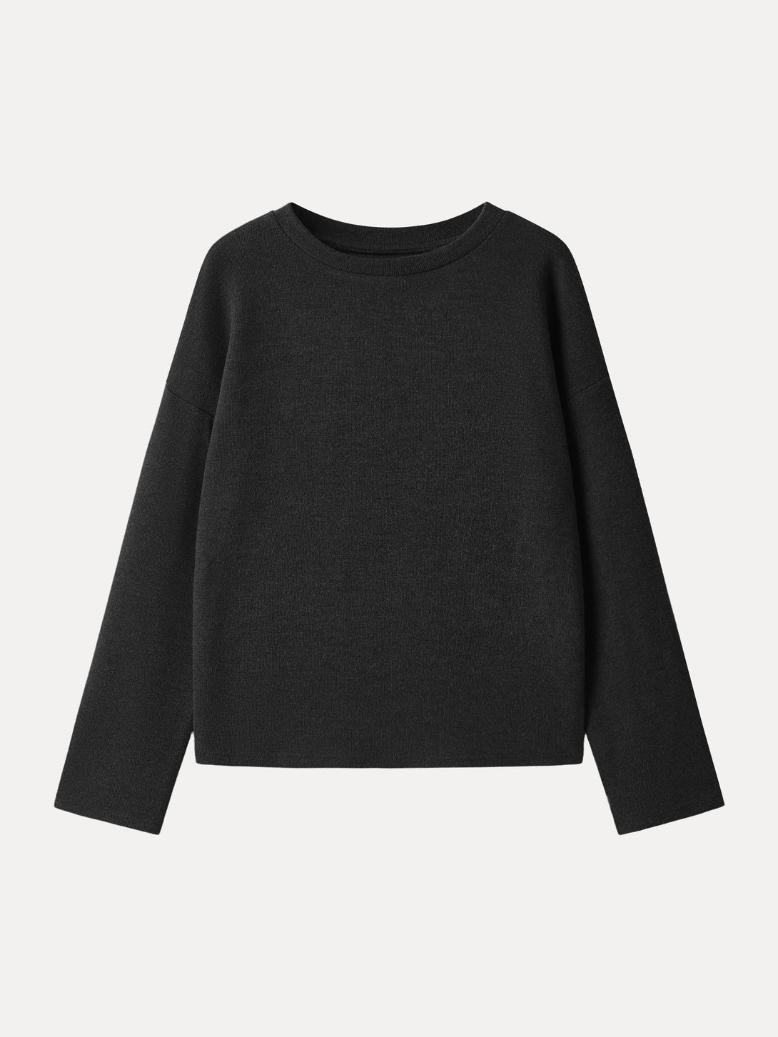Crew Long Sleeve Top Black XS