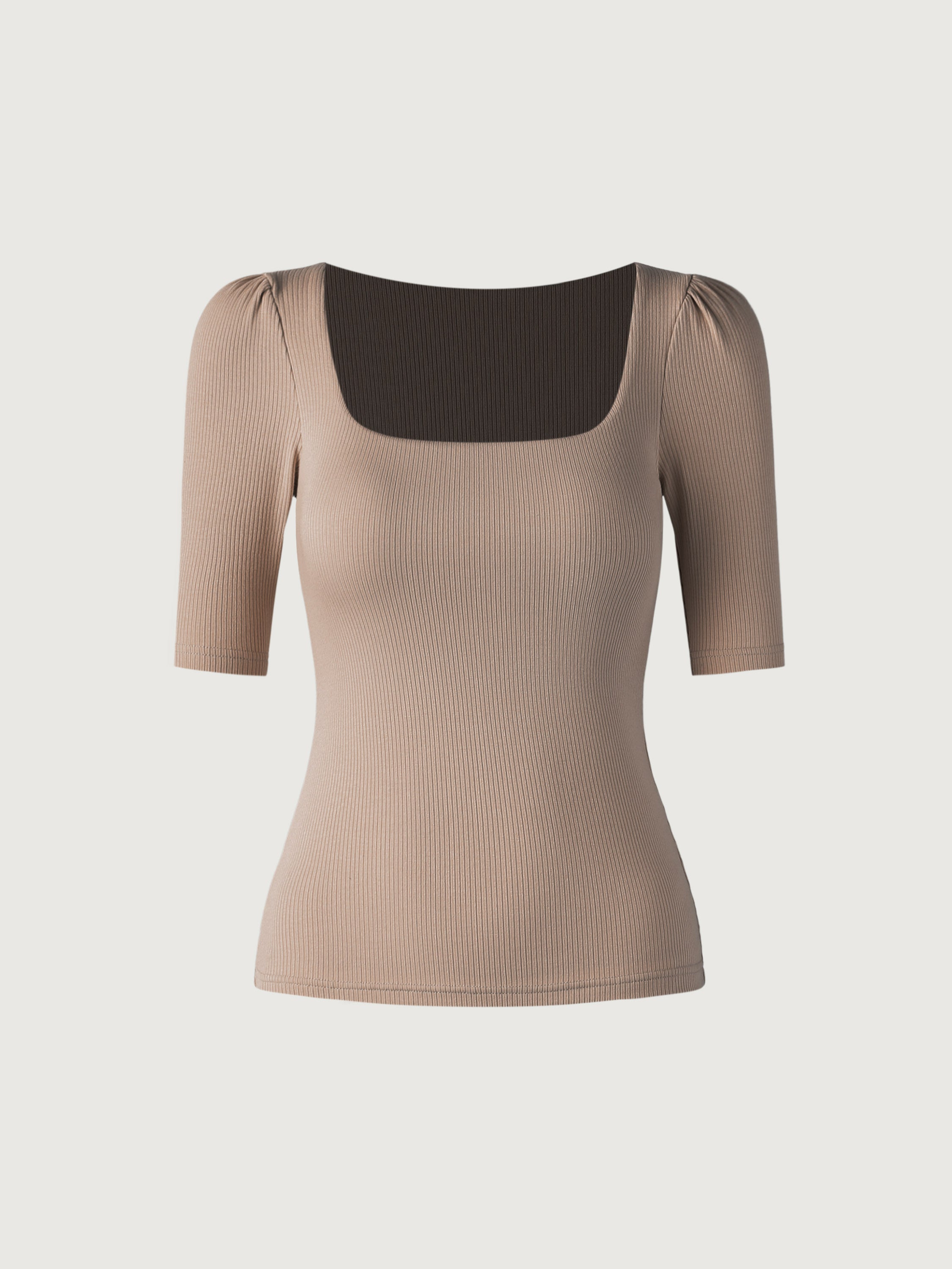 Puff Sleeve Sqaure Neck Top