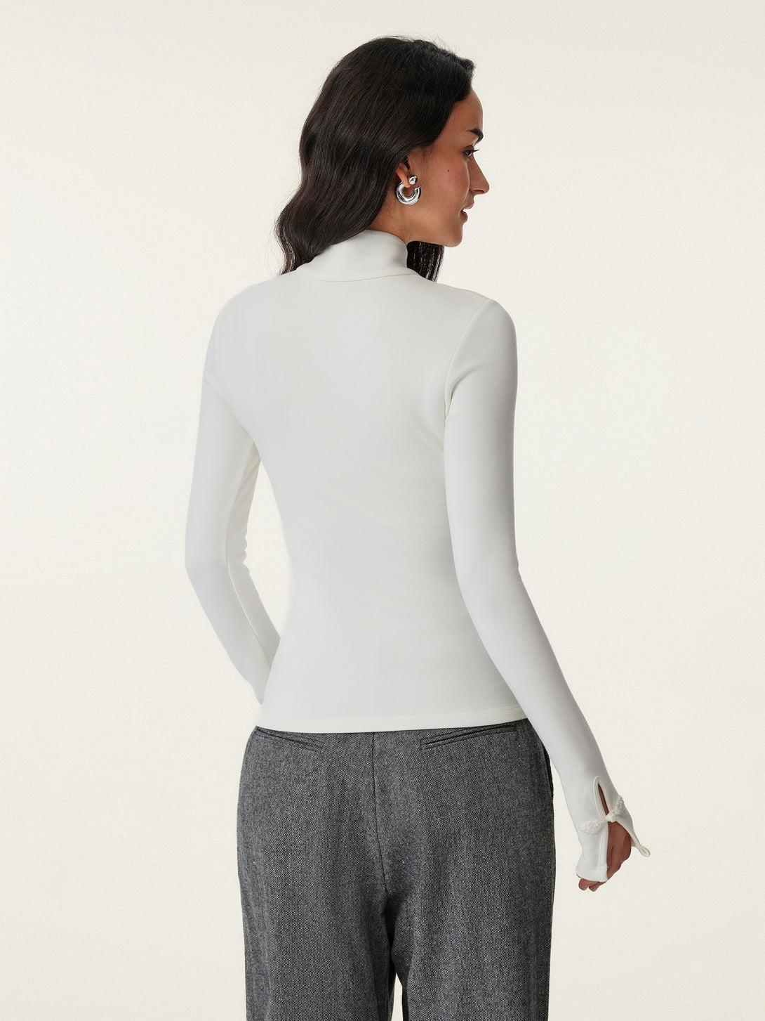 Mandarin Collar Frog Button Brami Top Limited Edition