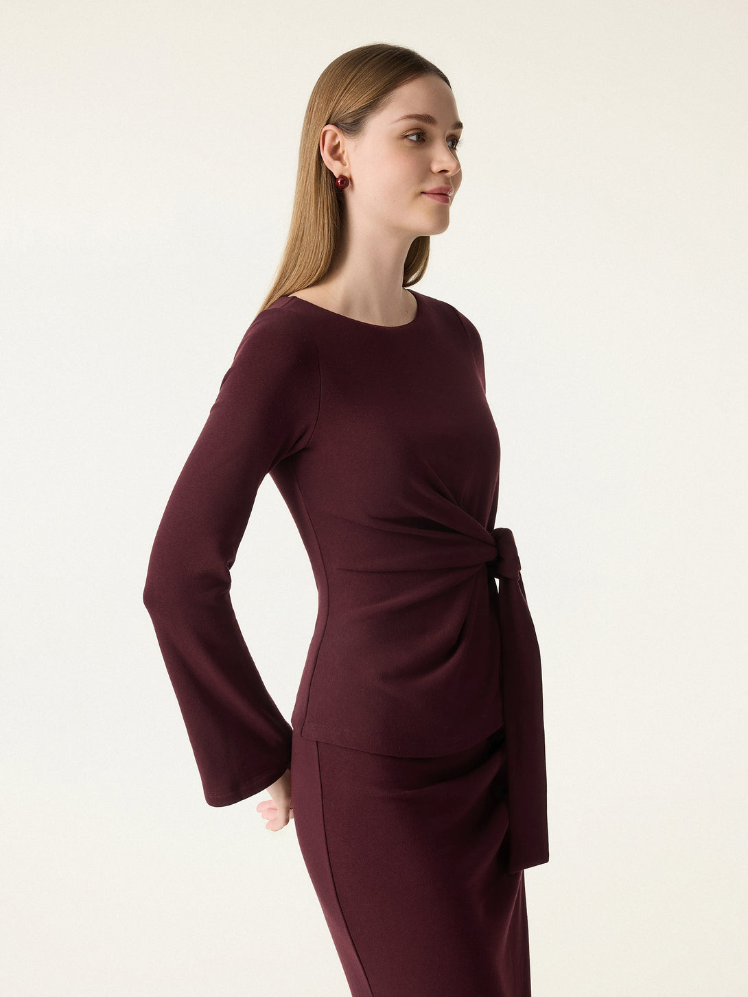 Bow-Tie Belted Bell Sleeve Brami