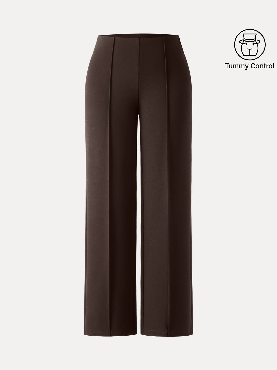 Tummy-Control Slim Ponte The Supermodel Pant Petite Espresso