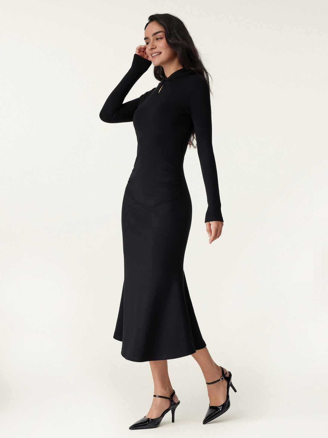 Mandarin Collar Mermaid Brami Dress