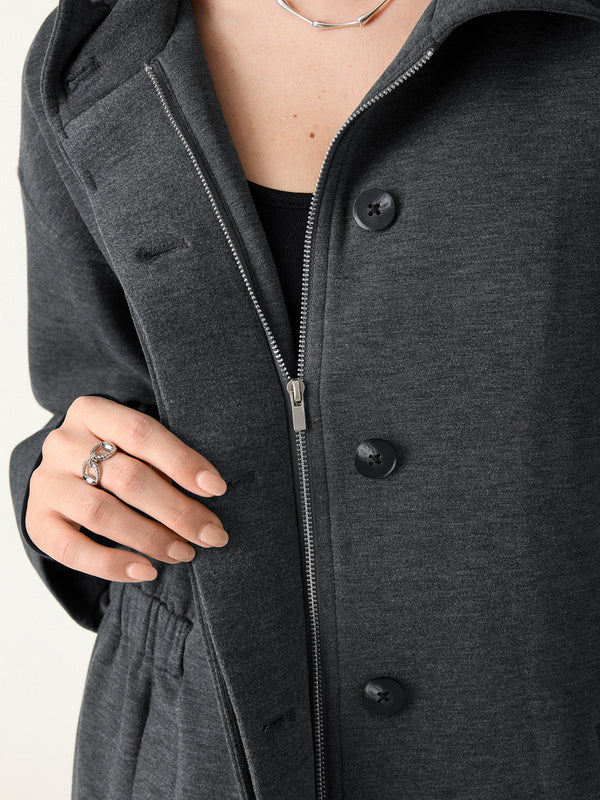 Windproof Cozy Warm Stand Collard Cinched Waist Jackets