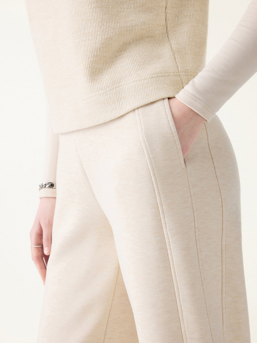 FuzzLuxe Mid Rise Wide Leg Pull-on Pants with Pockets