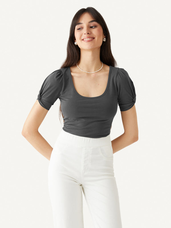 Cotton Jersey Puffy Tee