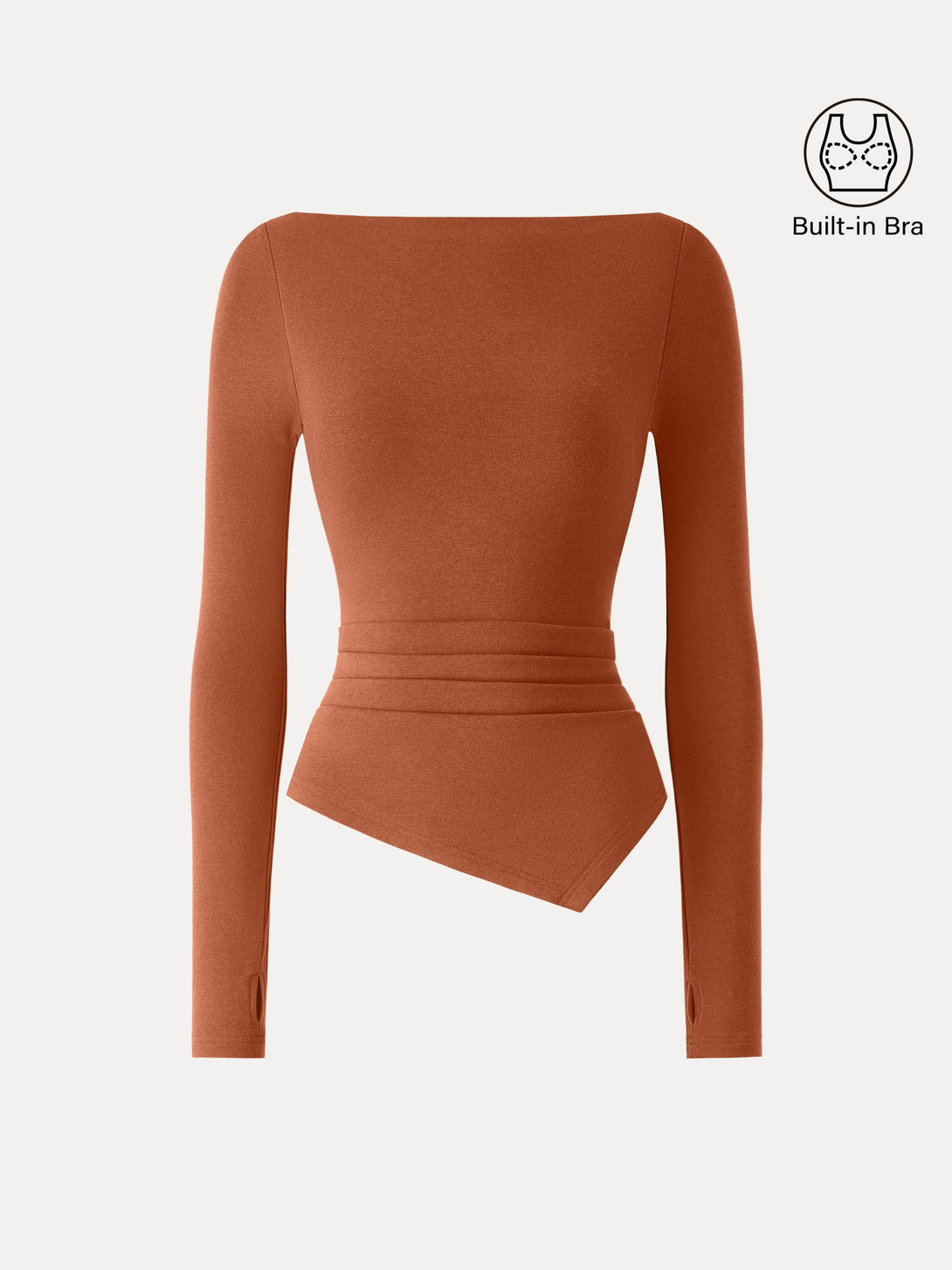 ProWarm Boatneck Side Tucks Asymmetrical Brami Autumn XS