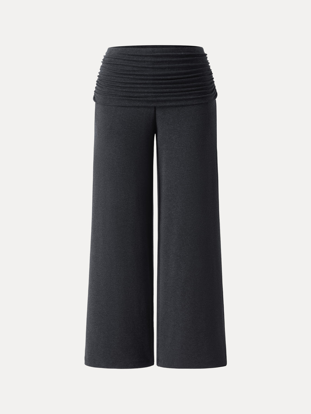 Non-Itchy Wool Blend Drapey Wide Leg Pull-on Pants with Pockets