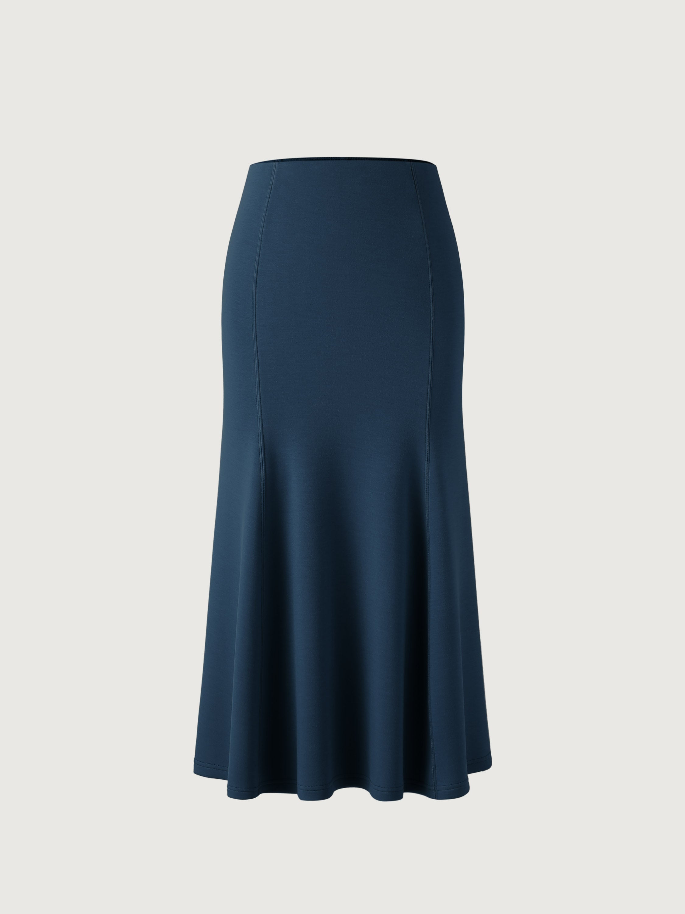 Ogl ButterCream Knit Paneled Midi Skirt