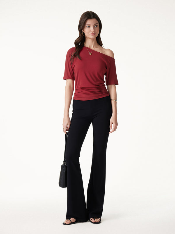 OGLmove Relaxed Short Sleeve Ruched Top