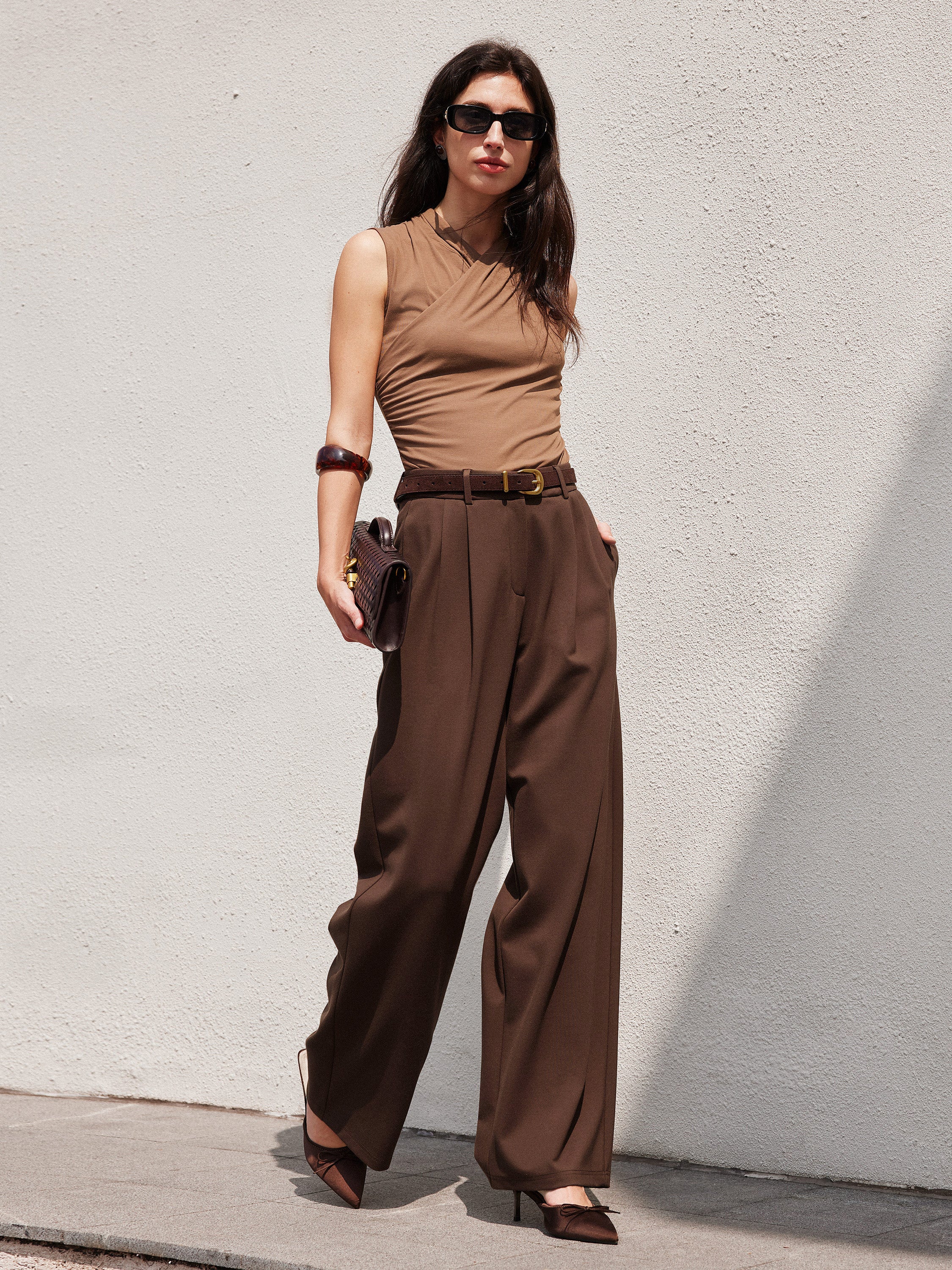 Breezy Wide Leg Pant Pockets