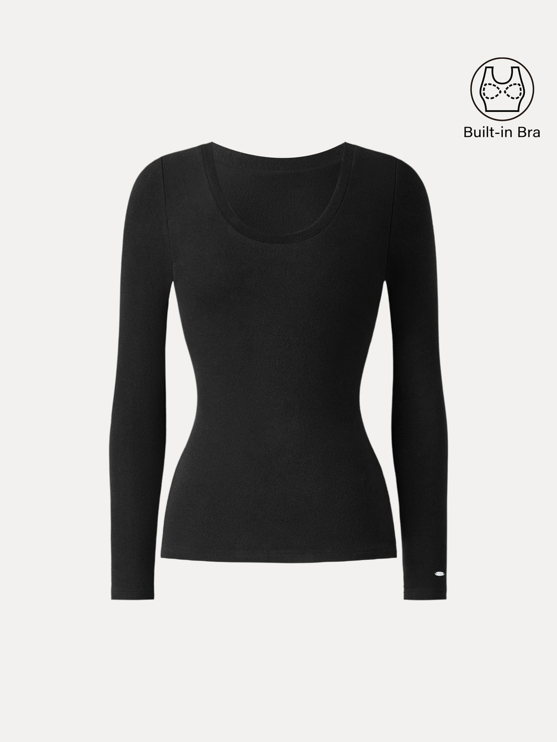 MaxWarm Round Neck Long Sleeve Brami Black S
