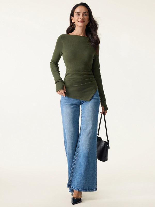 ProWarm Boatneck Side Tucks Asymmetrical Brami