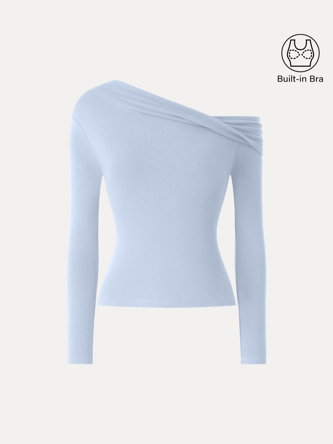 Multi-wear Versatile Necklines Long Sleeve Brami Sea Glass XS