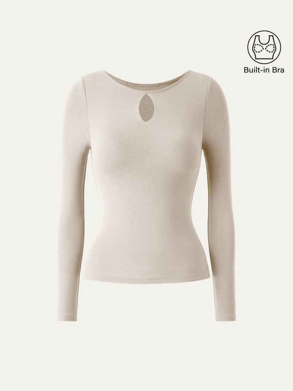 Thermal Keyhole Brami Top Morning Mist XS