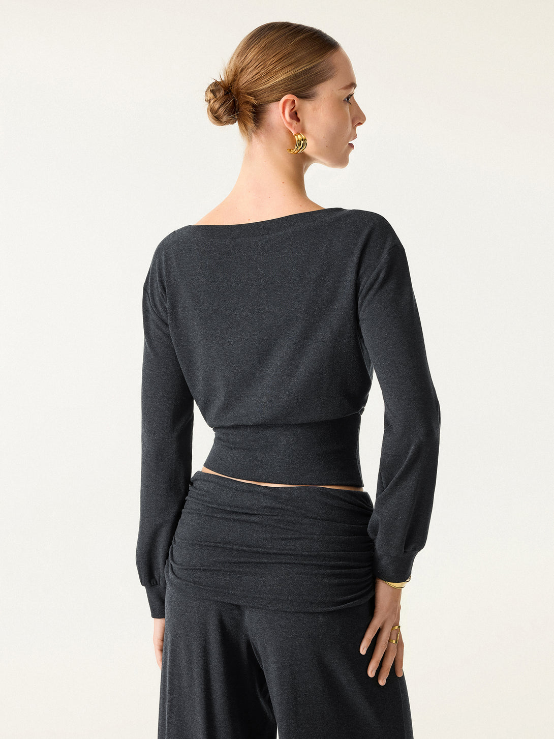 Non-Itchy Wool Blend Boatneck Brami