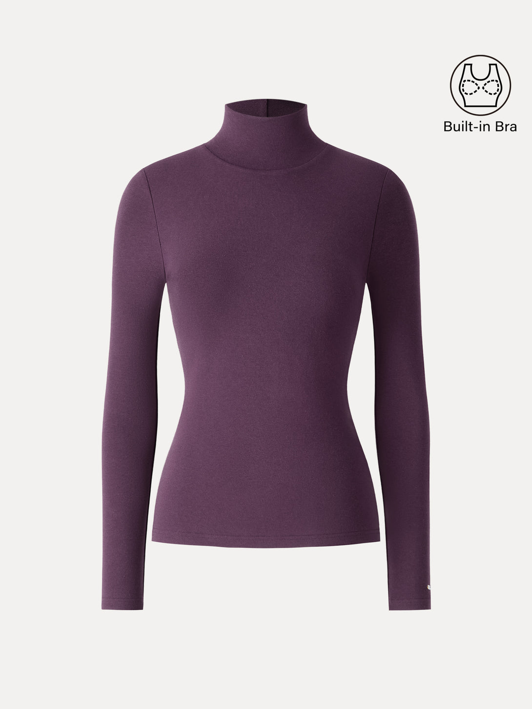 ProWarm Turtleneck Long Sleeve Brami Deep Fig XS