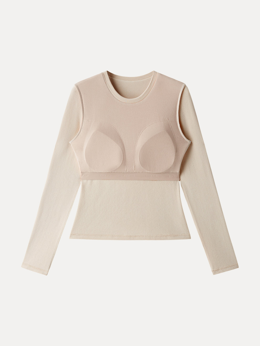 Crewneck Long Sleeve Brami Top