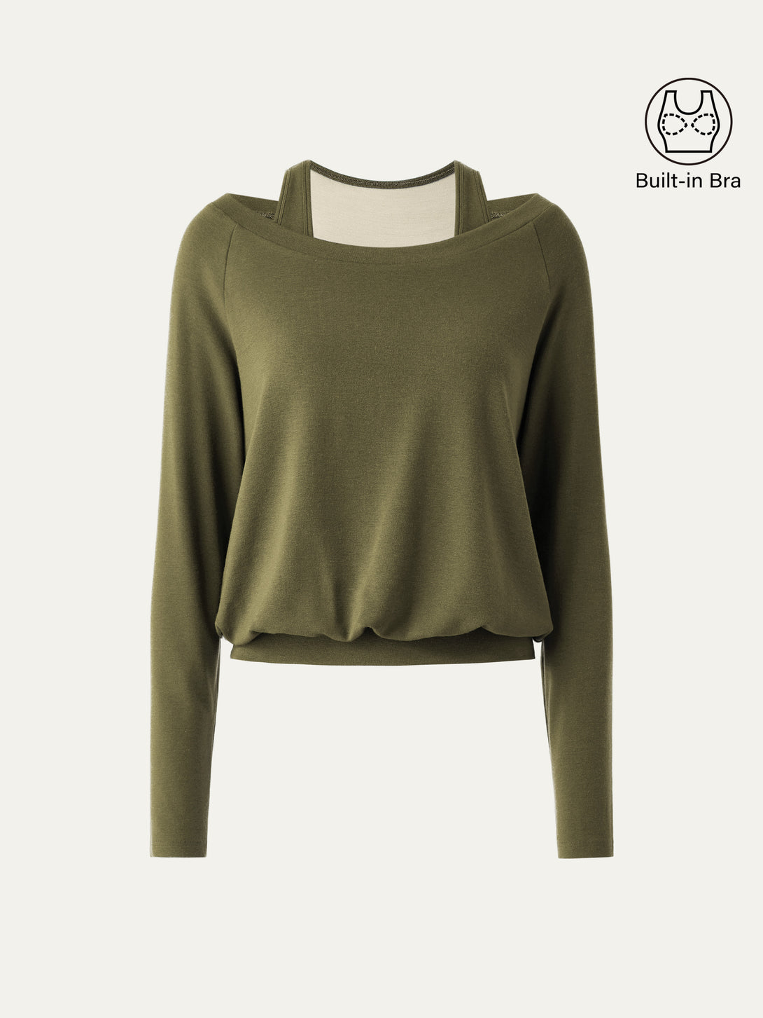 LiteWarm Multi-Wear Layering Brami Top Fresh Olive XS
