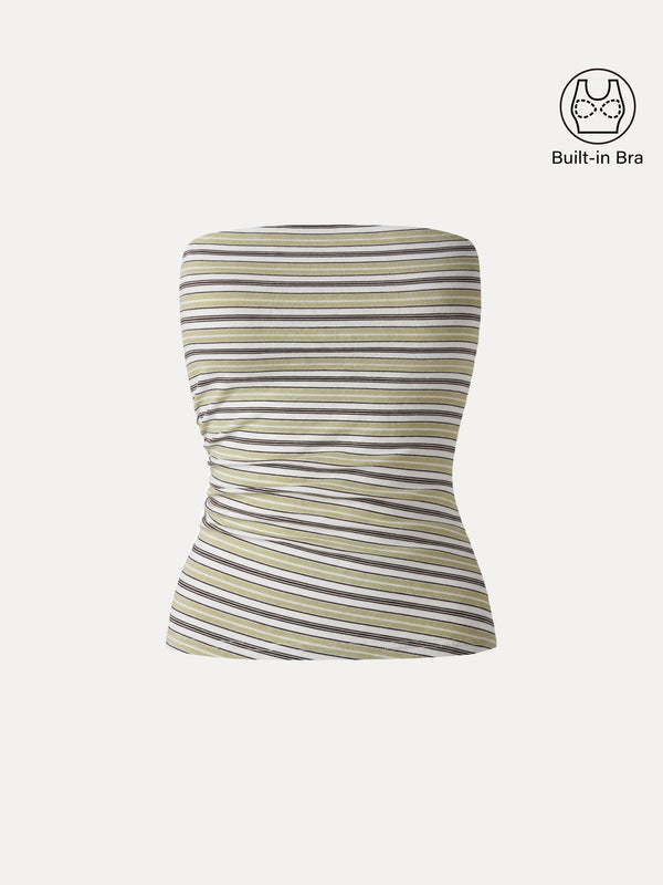 OGLmove Striped Bra Tube Top