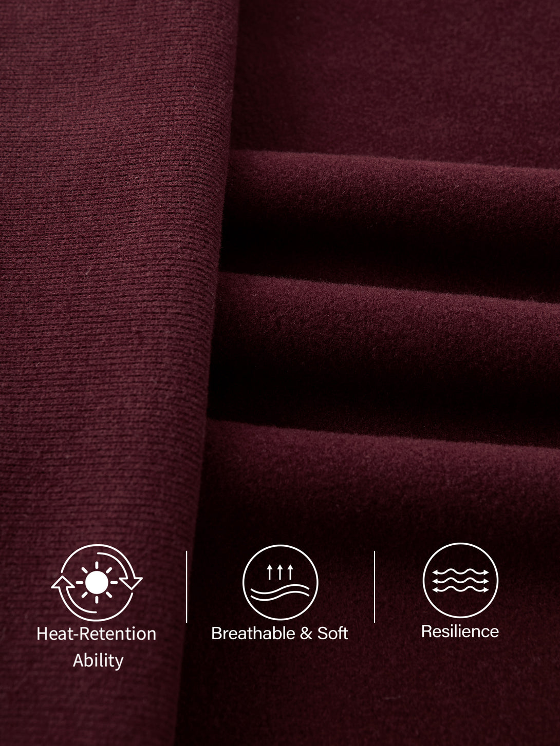 Cozy Warm Mockneck Batwing Sleeve Brami