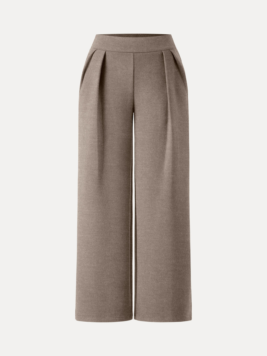 FuzzLuxe Mid Rise Straight Leg Pull-on Pants with Pockets