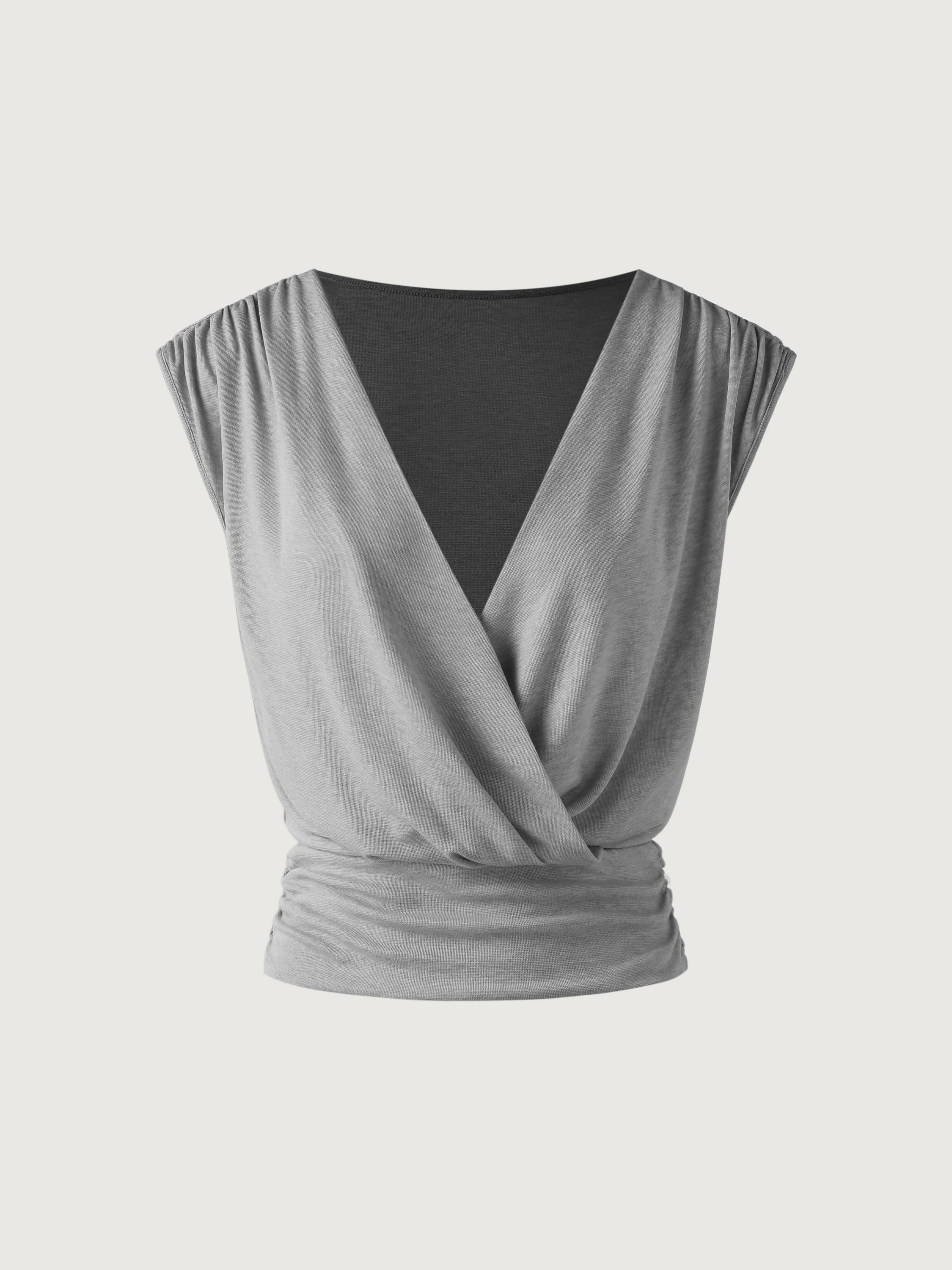 V-neck Surplice Top