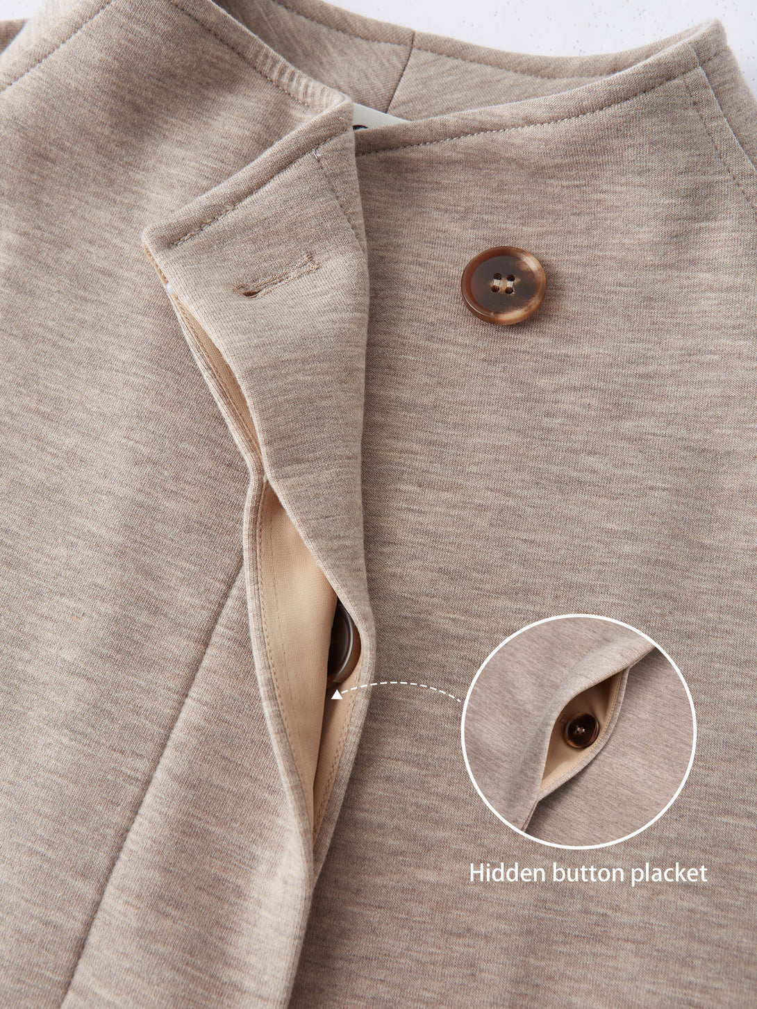 Minimalist Stand Collar Cropped Jacket with Pockets