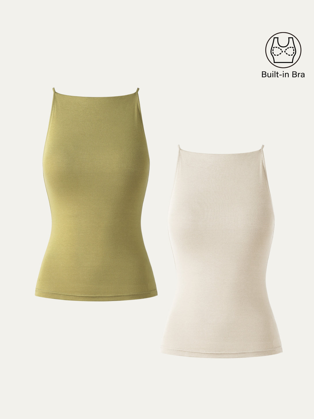 Camilla Brami Top Olive Oil/Morning Mist XS