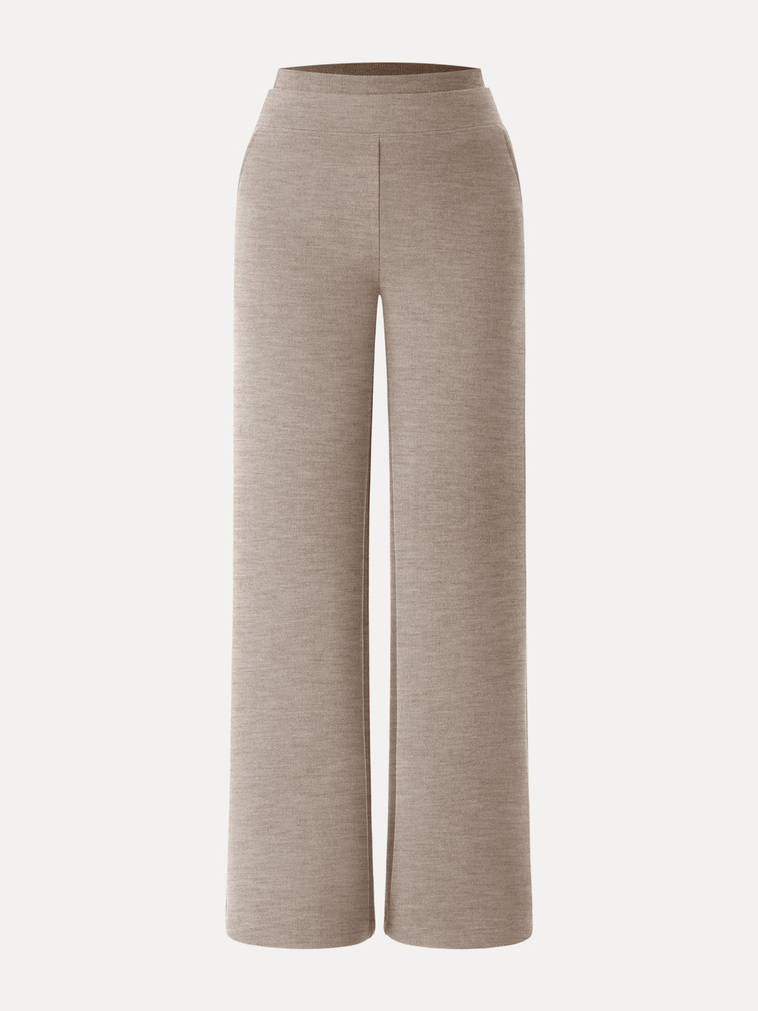 Double Waistband Straight Leg Pants with Pockets