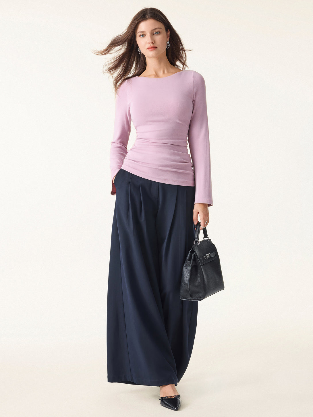 Bell Sleeves Ruched Brami