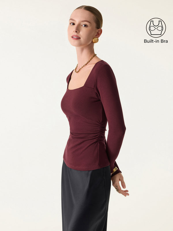 ProWarm Square Neck Side Ruched Brami