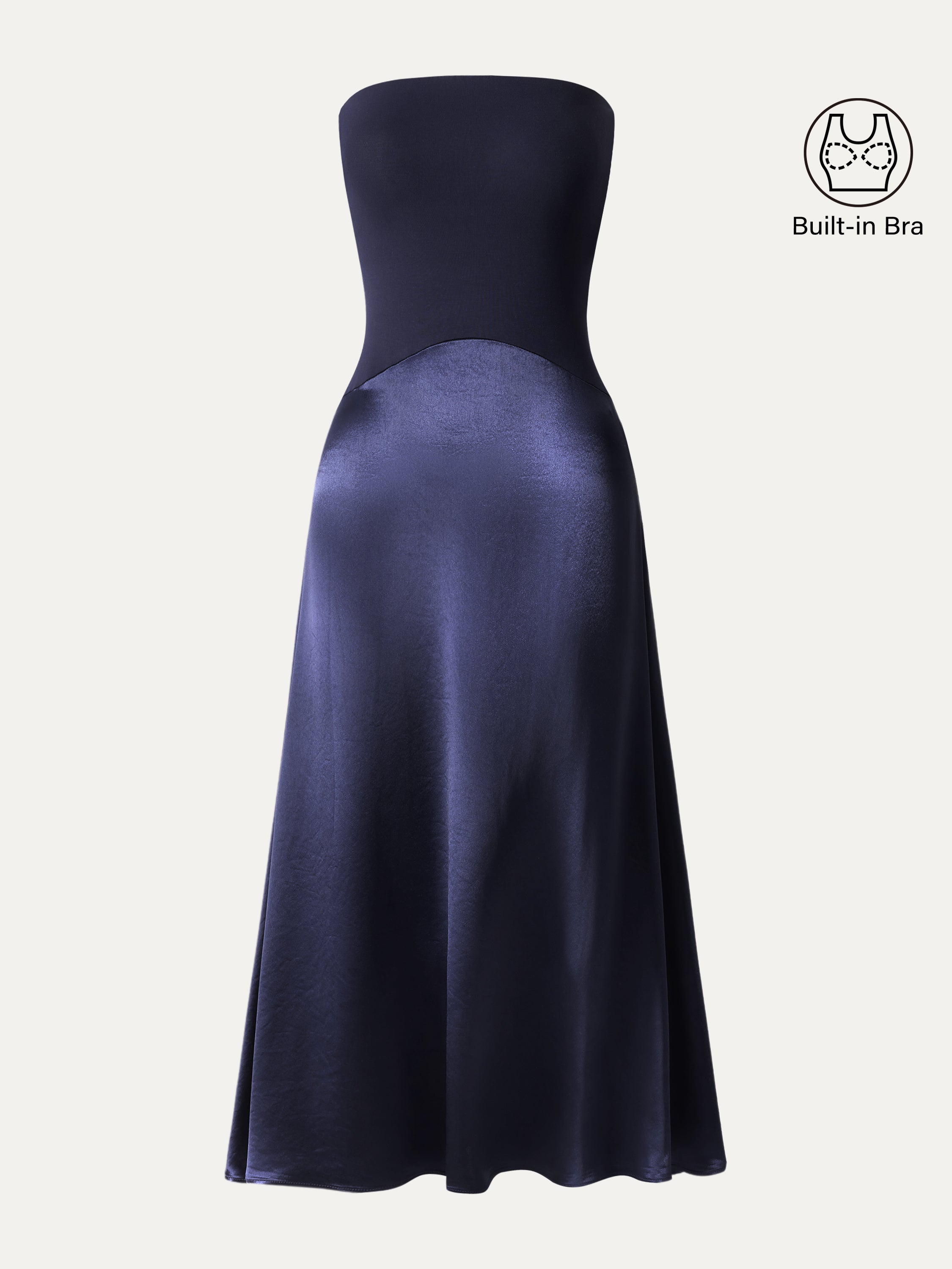 Midnight Non-slip Strapless Midi Brami Dress – OGLmove