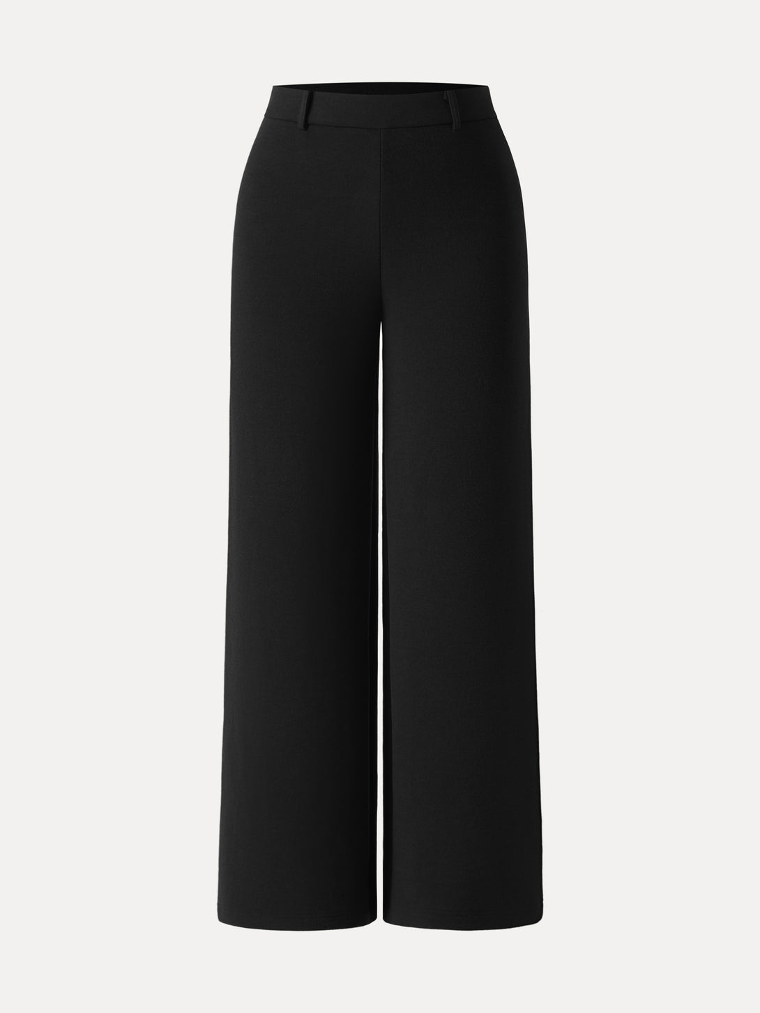 Essential FuzzLuxe Mid Rise Straight Leg Pull-on Pants Regular Black