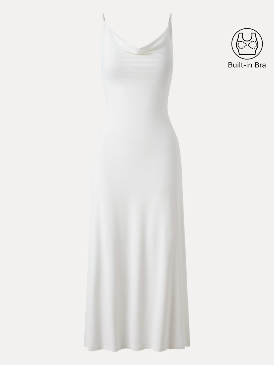Effortless Vacay Cowl Neck Midi Brami Dress