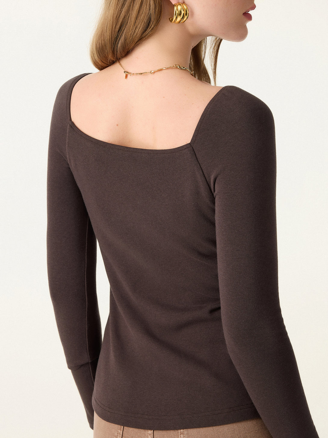 ProWarm Ruched Scoop Neck Long Sleeve Brami