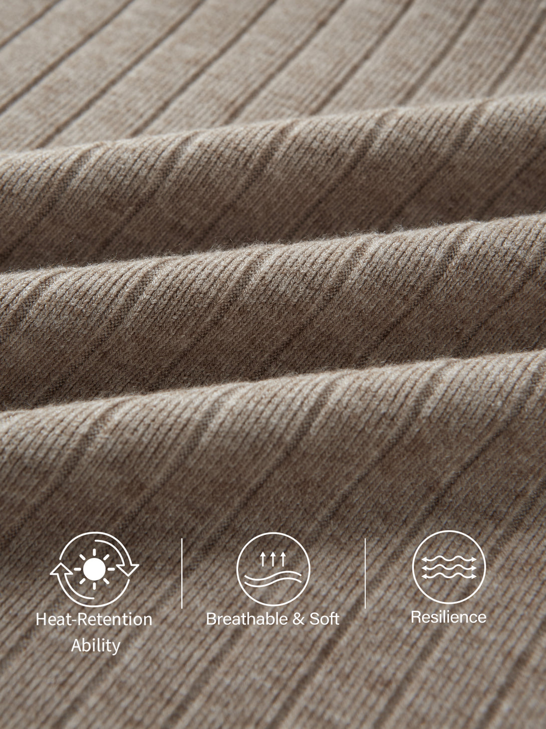 Turtleneck Wide Ribbed Long Sleeve Brami