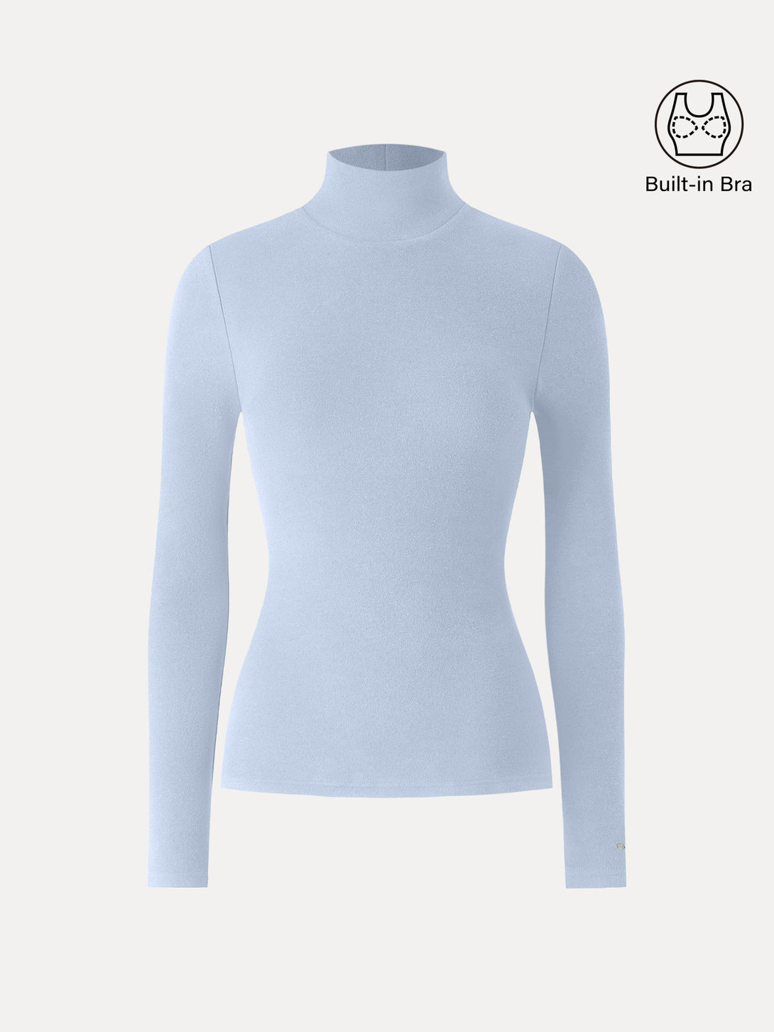 LiteWarm Turtleneck Long Sleeve Brami Sea Glass XS